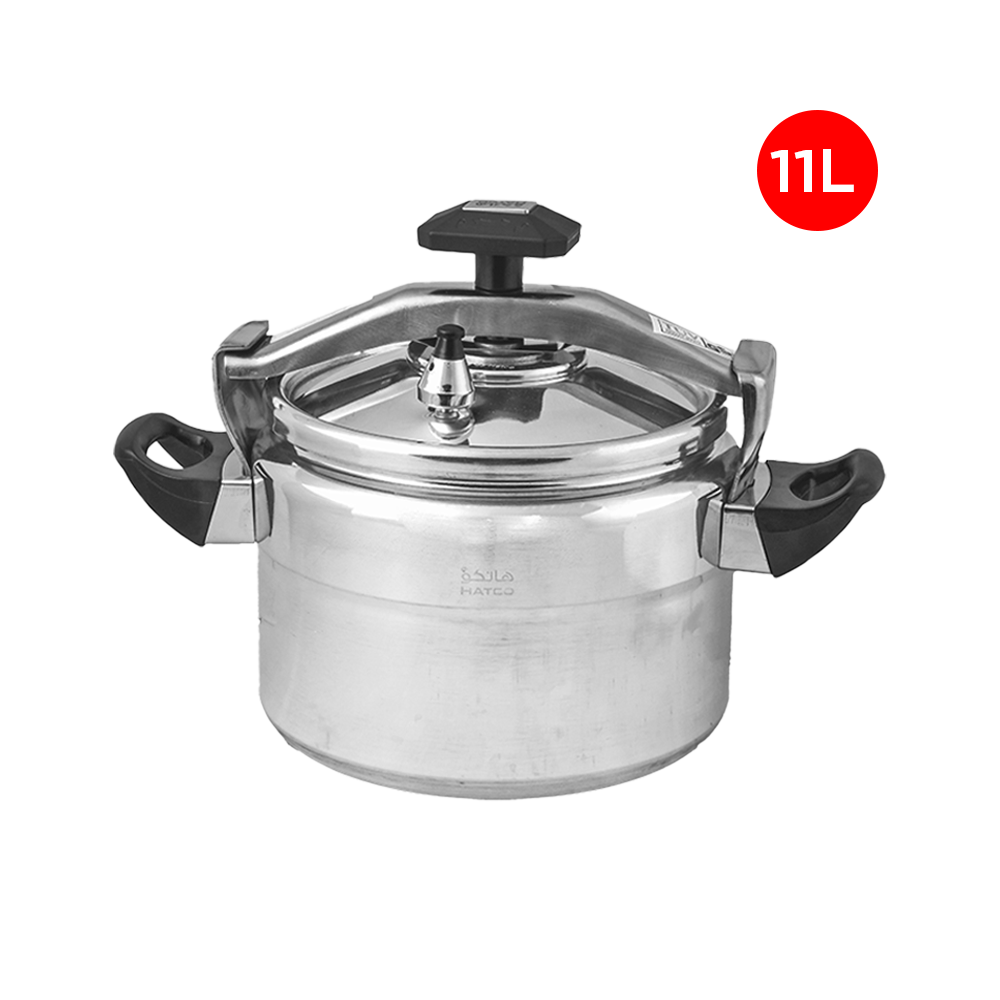 قدر ضغط من الستانلس ستيل بسعة 11 لتر - فضي