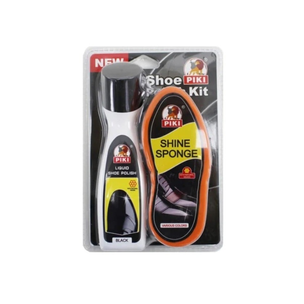 بايكي مجموعة تلميع الأحذية بخاخ + اسفنجة 