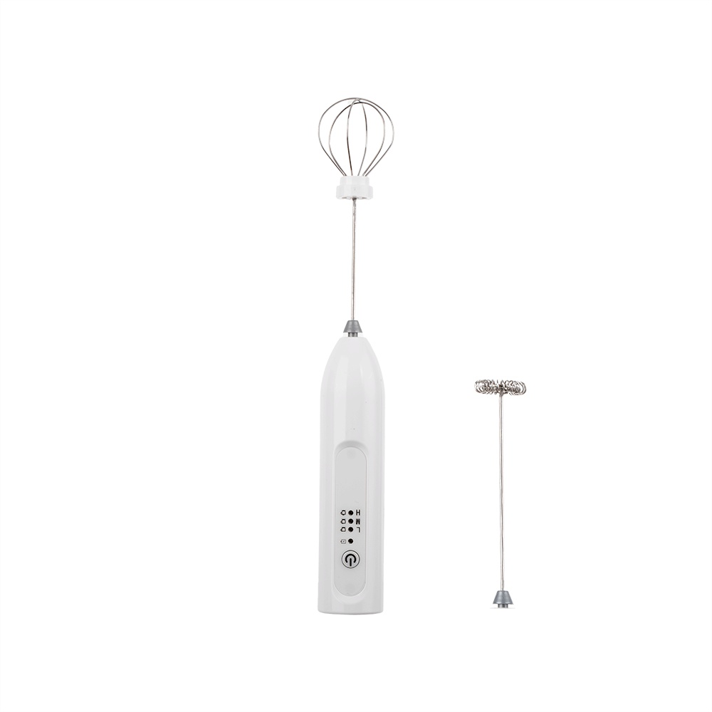 خفاقة حليب كهربائية قابلة للشحن - أبيض