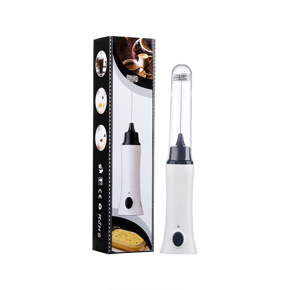 خفاقة الحليب كهربائية شحن يو اس بي - أبيض