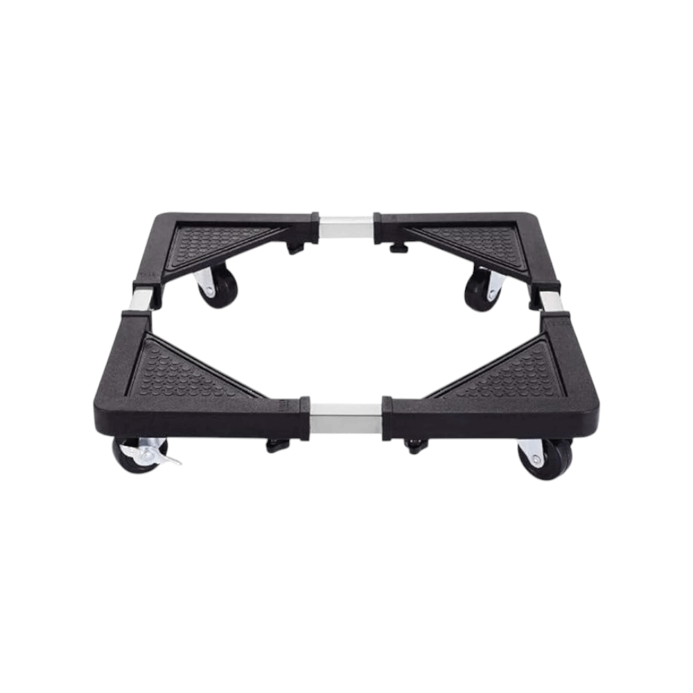 قاعدة متحركة مع 4 عجلات حمولة 135 كجم - أسود