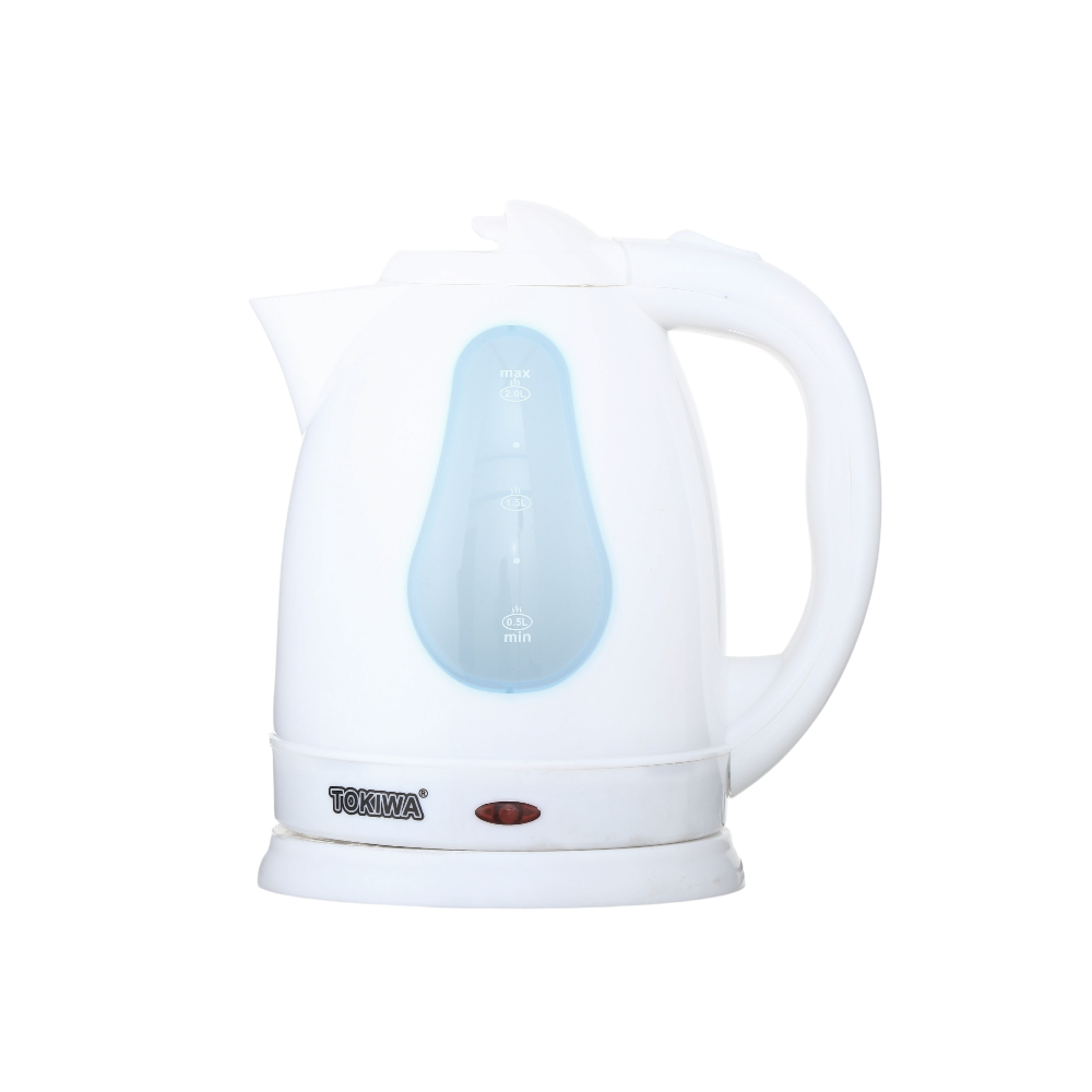 غلاية كهربائية تكاوا بقوة 2000 واط وبسعة 2.0 لتر موديل TI-K184 - أبيض