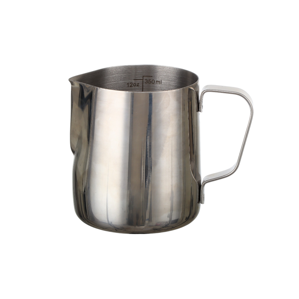 جزوة احترافية مخصصة لتسخين الحليب والرسم على القهوة ستيل 1000مل - فضي