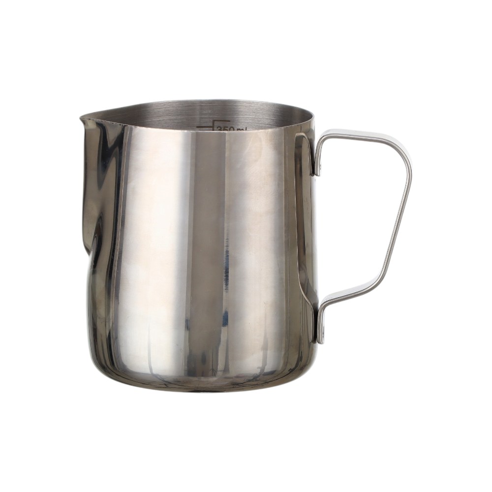 جزوة احترافية مخصصة لتسخين الحليب والرسم على القهوة ستيل 350 مل - فضي