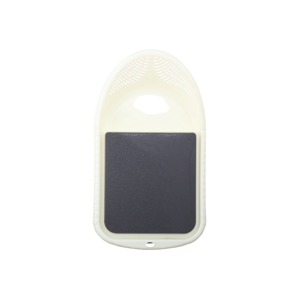 لوح تقطيع مع مصفاة  - ابيض