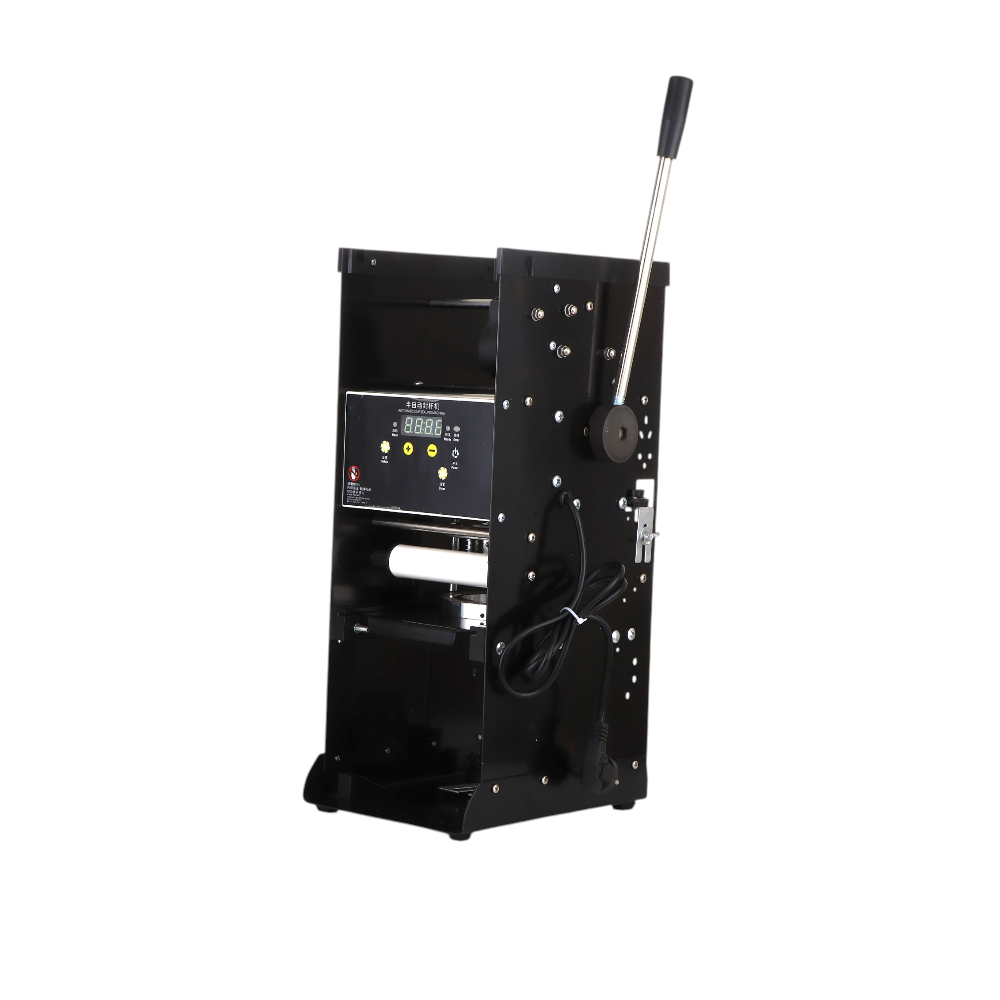 آلة تغطية أكواب يدوي شبه أوتوماتيكية بقوة 400 وات موديل J-901 - أسود