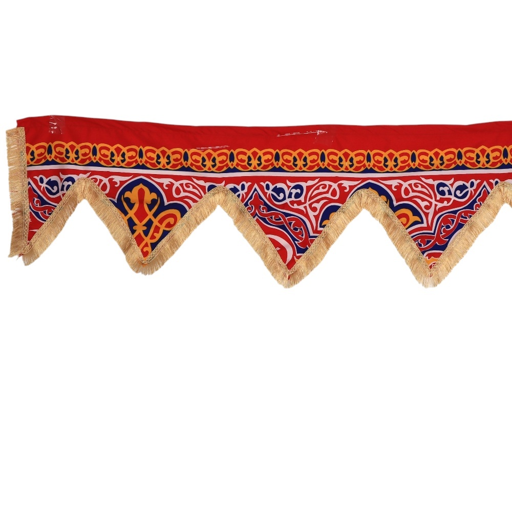 حبل زينة رمضان مثلثات قماش خيامية - 3 متر