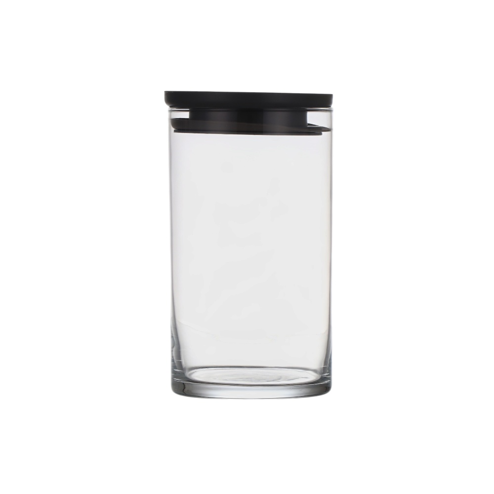 طقم برطمانات زجاجية قطعتين مدمجة - شفاف