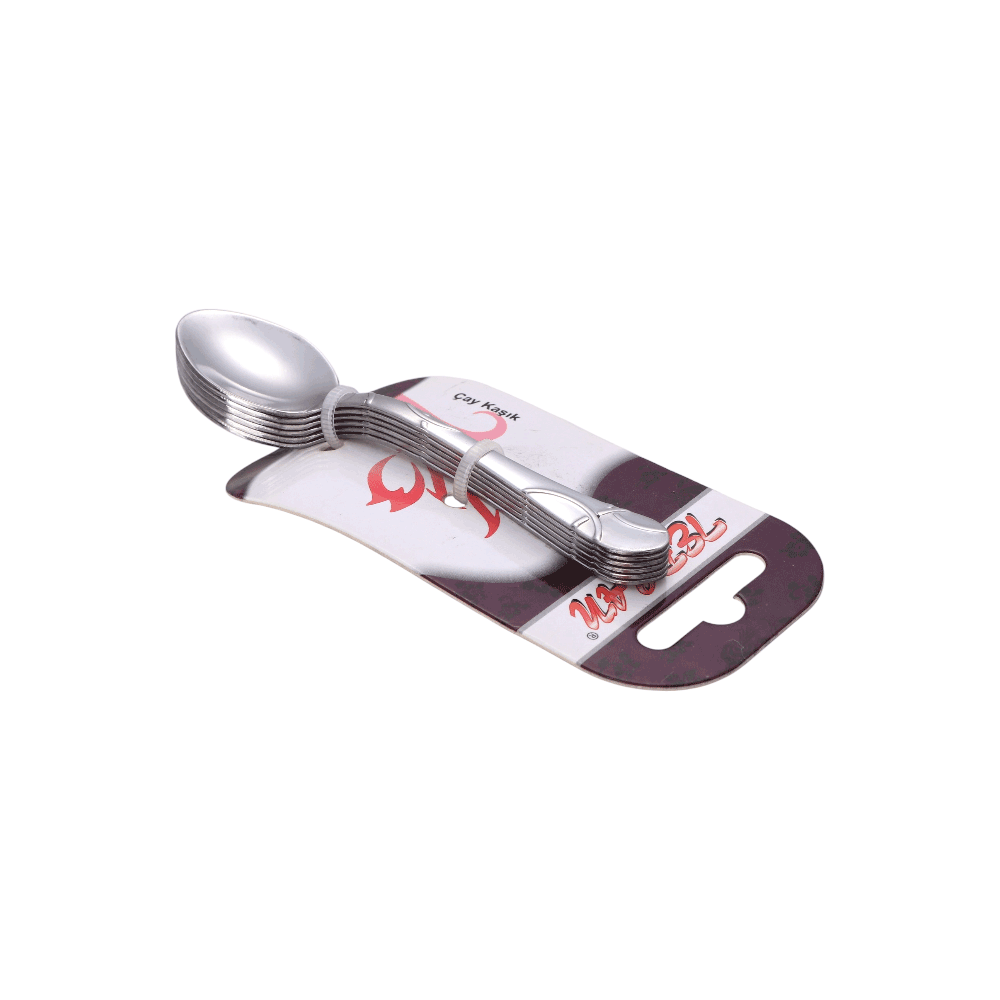 ملاعق طعام باشا باشا ستانلس ستيل - 6 قطع