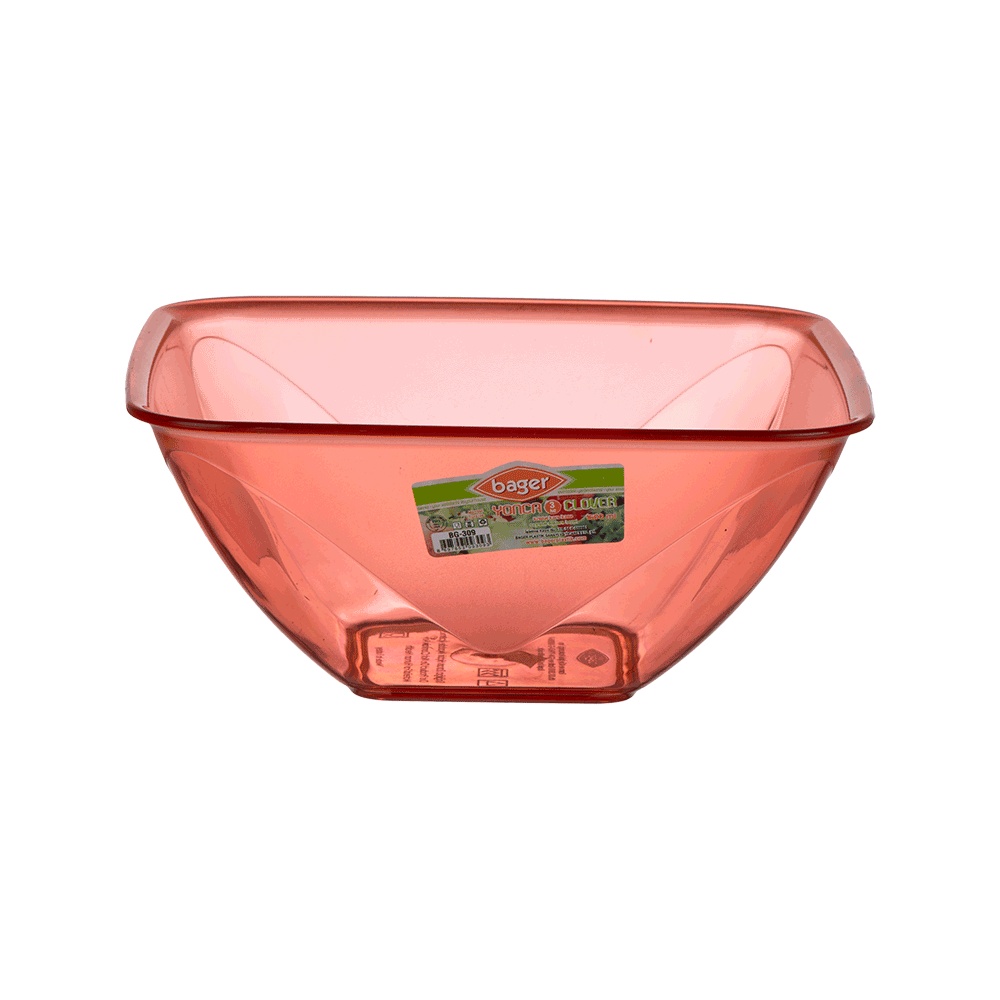 مطيبة اكريليك مربعة باشا باشا  مقاس 20 سم موديل  BG-309 - برتقالي