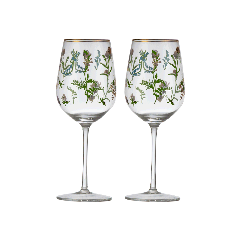 طقم قلاصات عصير داني هوم بسعة 450 مل وبنقوش موردة - تركوازي