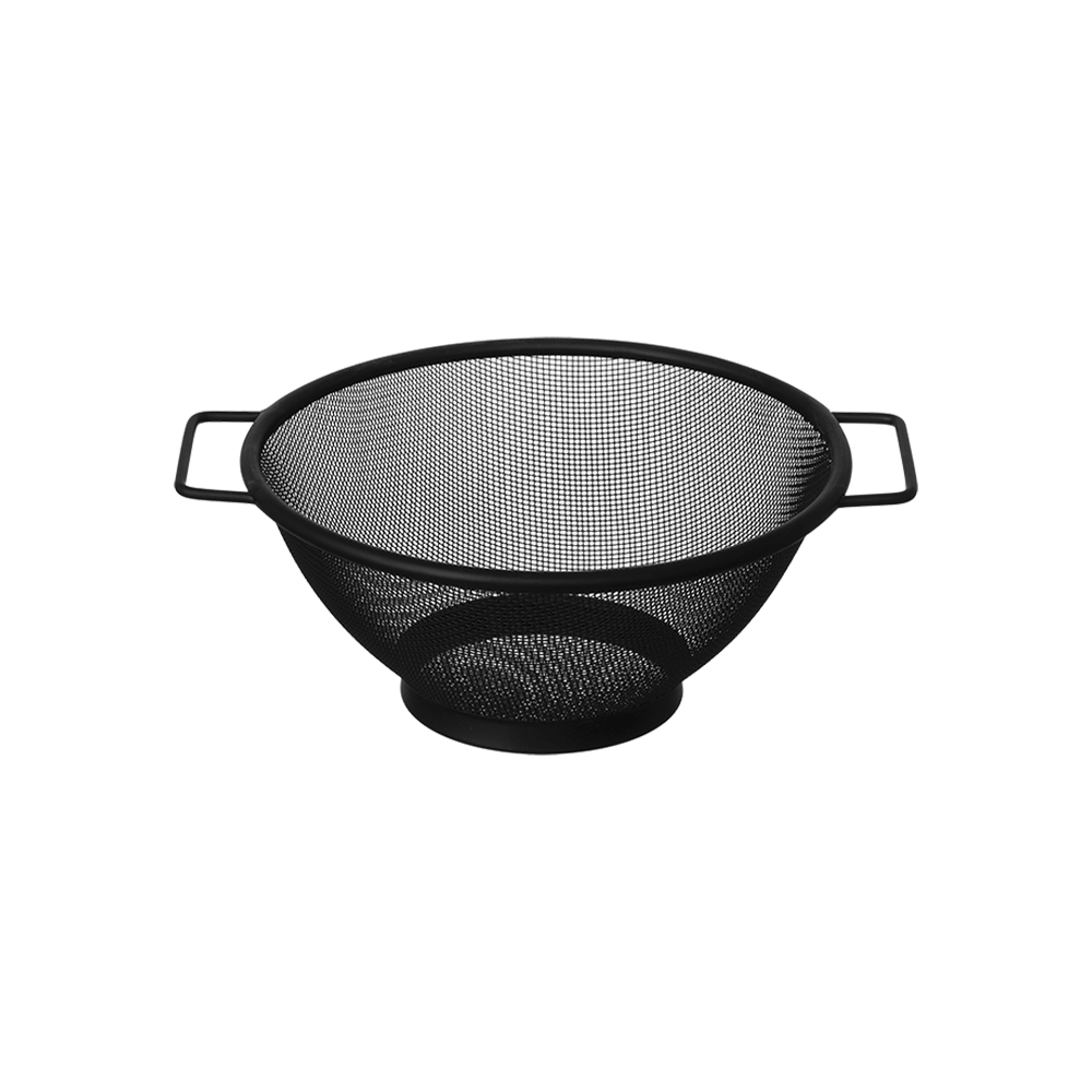 مصفاة ستانلس ستيل بمقابض مقاس 26 سم - اسود