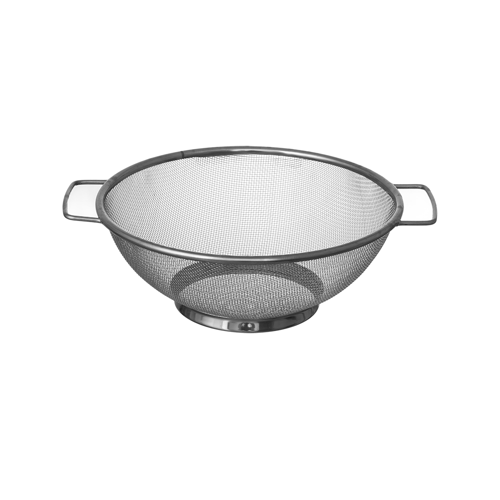 مصفاة ستانلس ستيل بمقابض مقاس 18 سم - فضي