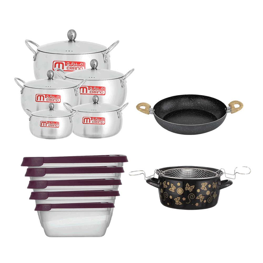 طقم أواني طهي - 4 قطع