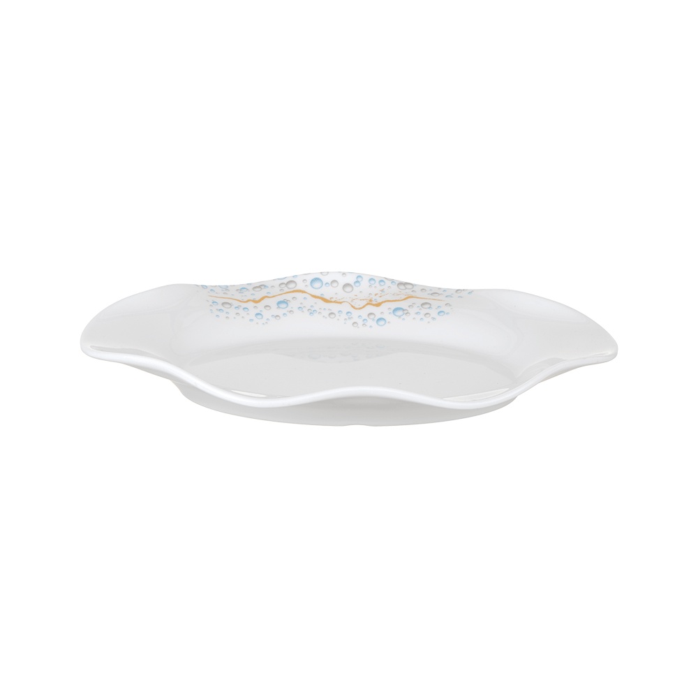 صحن ميلامين مستطيل جافي ممتاز ورسم - 30 سم