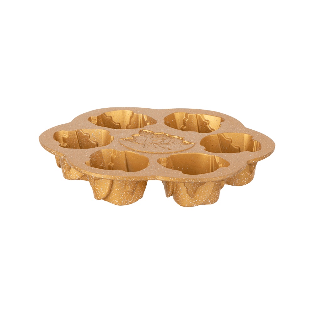 قالب كيك جرانيت جافي دائري و6 خانات - 24 سم