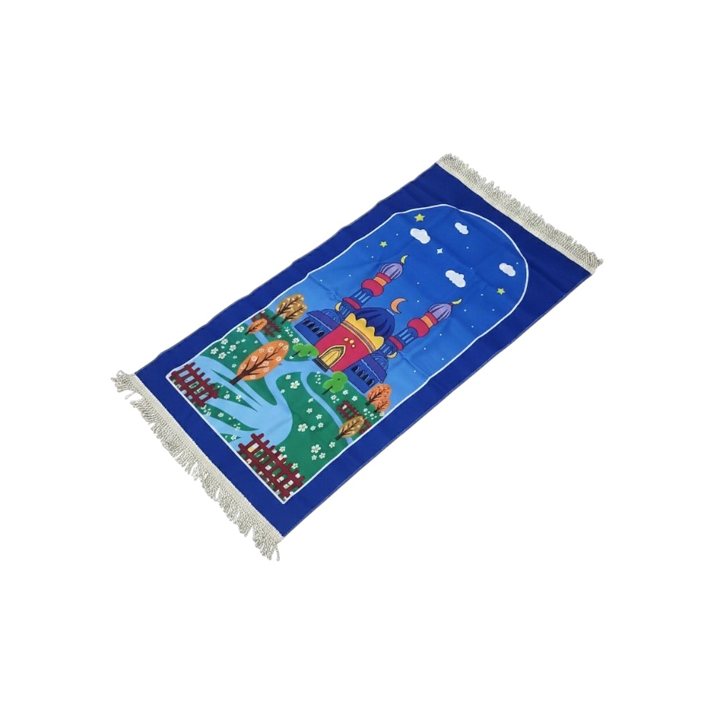 سجادة صلاة قماش ومسبحة وعداد إلكتروني وكاميرا عرض للأطفال - 100 سم