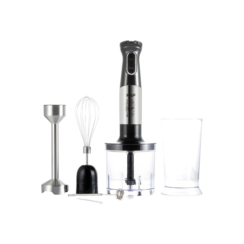 طقم خلاط يدوي راف 5 في 1 احترافي بقوة 1500 وات مع 5 سرعات موديل R.347 - متعدد الألوان