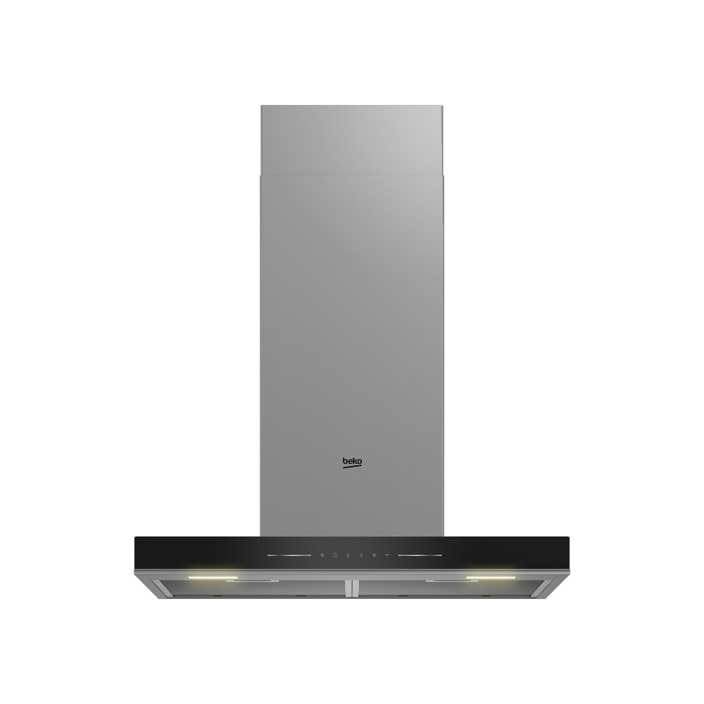  شفاط مطبخ بيكو مثبت على الحائط مقاس 60 سم مع تهوية مكثفة موديل BHCB66641BBHS - أسود
