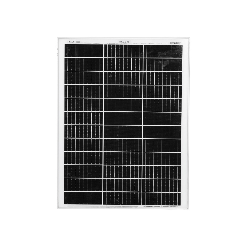  لوح طاقة شمسية راجي بولي بقدرة 50 وات موديل P-50W - أسود