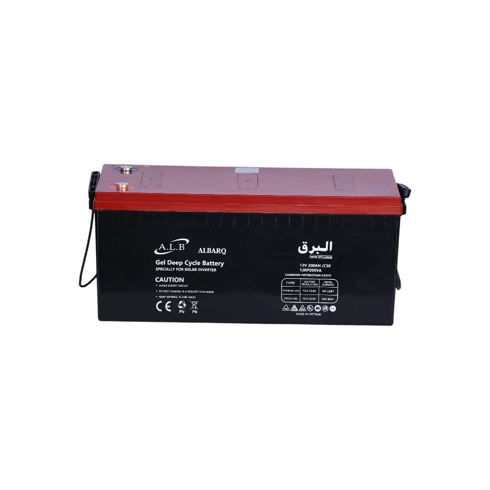 بطارية جل البرق وكالة فيتنامي بقدرة 200 أمبير موديل 12RP200VA - أسود 