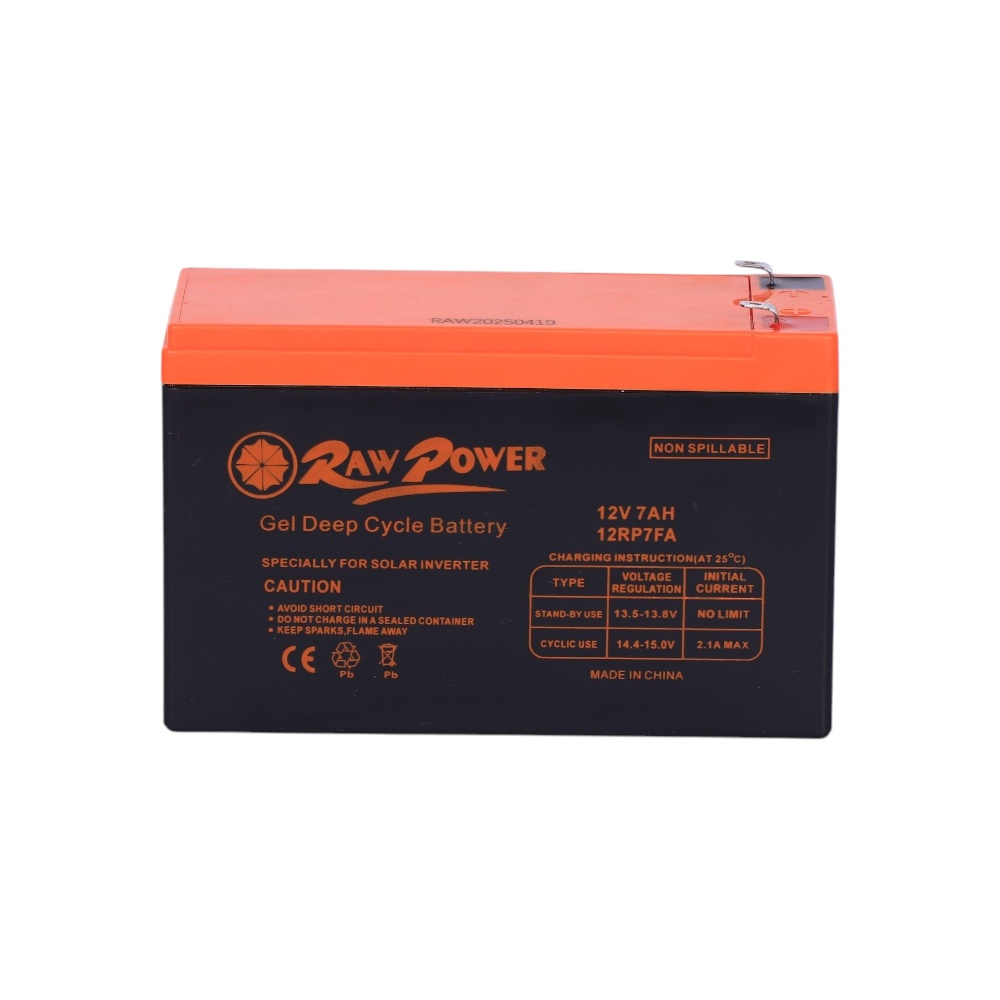 بطارية جل راو باور وكالة بقدرة 7 أمبير موديل 12RP7FA - برتقالي