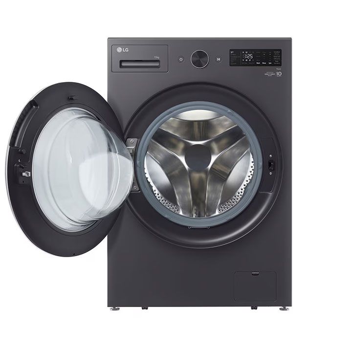 غسالة إل جي أوتوماتيك تحميل أمامي سعة 13 كجم قوة 600 وات موديل F0Z6DYP24 - رمادي