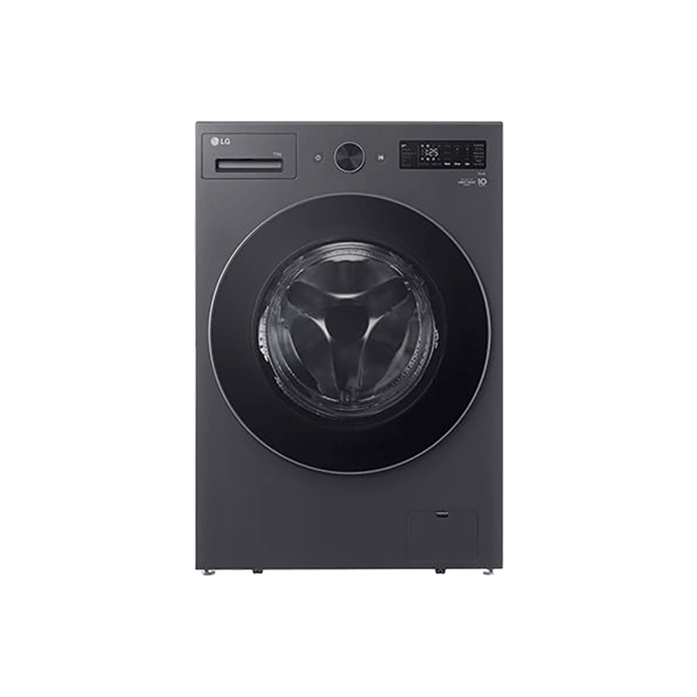 غسالة ملابس إل جي أوتوماتيك تحميل أمامي سعة 20 كجم قوة 2200 وات موديل F0Z8DYPK4 - أسود
