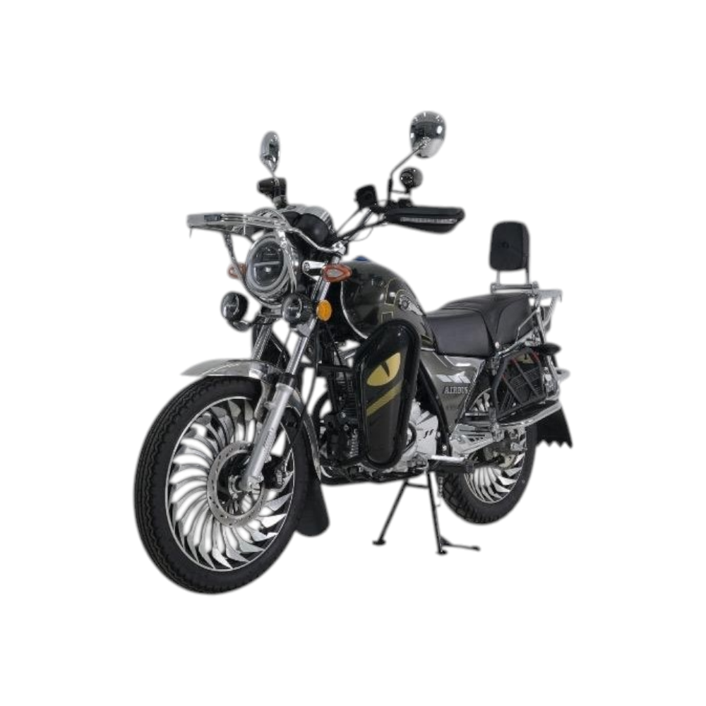 دراجة نارية بتوال أرباص موديل 2026 - اسود 