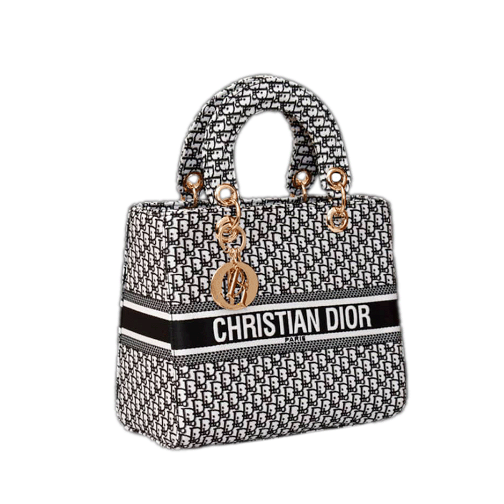 شنطة كريستيان ديو DIO أبيض وأسود
