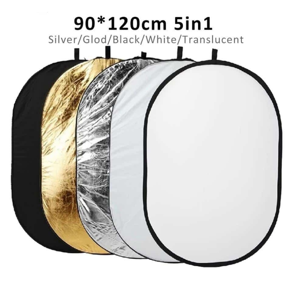 عاكس اضاءة مستطيل من شركة نايس فوتو Nicefoto reflector 5in1 92*122cm