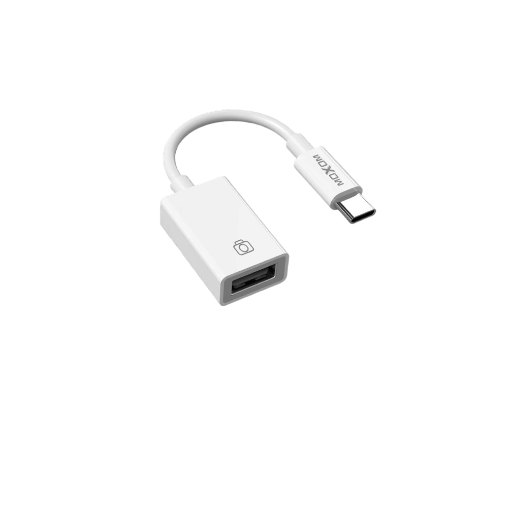 موكسوم تحويلة من USB إلى Type-C موديل MX-AX24 - أبيض