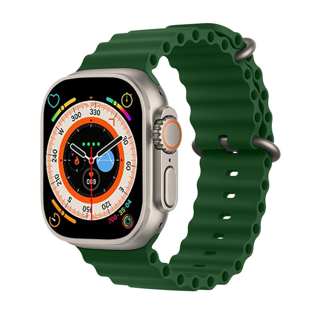 ساعة يد الترا ذكية GW8 تستقبل جميع المكالمات والإشعارات - أخضر