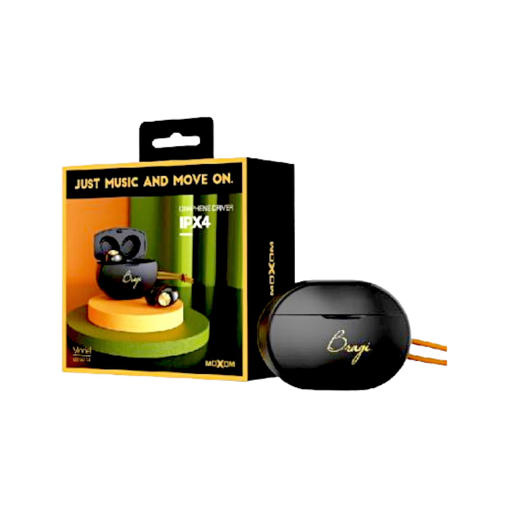 موكسوم سماعات أذن لاسلكية ايربود مضادة للماء بتقنية بلوتوث الجيل الخامس موديل MX-WL24- أسود