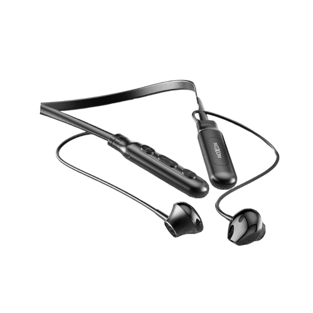 موكسوم سماعات لاسلكية رياضية بطوق للرقبة صوت ستيريو احترافي موديل WL45 - أسود
