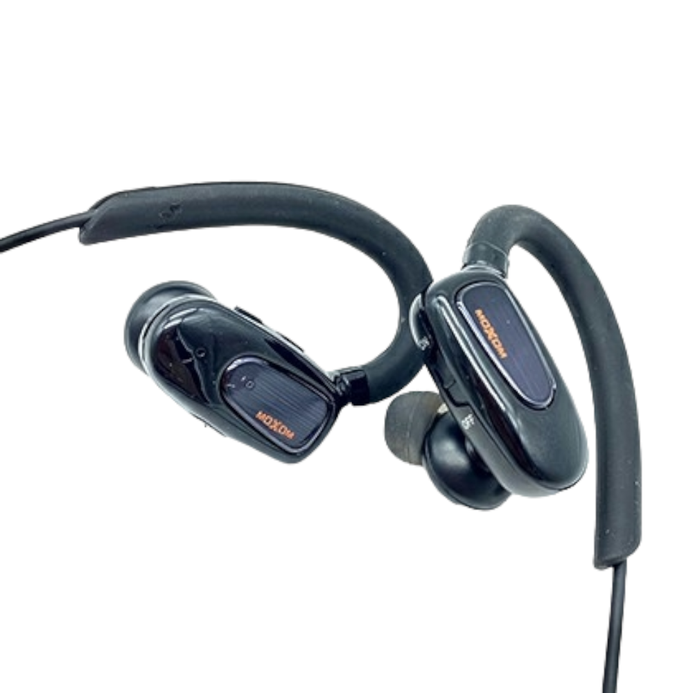 موكسوم سماعات لاسلكية بمشبك اذن و طوق للرقبة مزودة موديل MX-WL09 - أسود