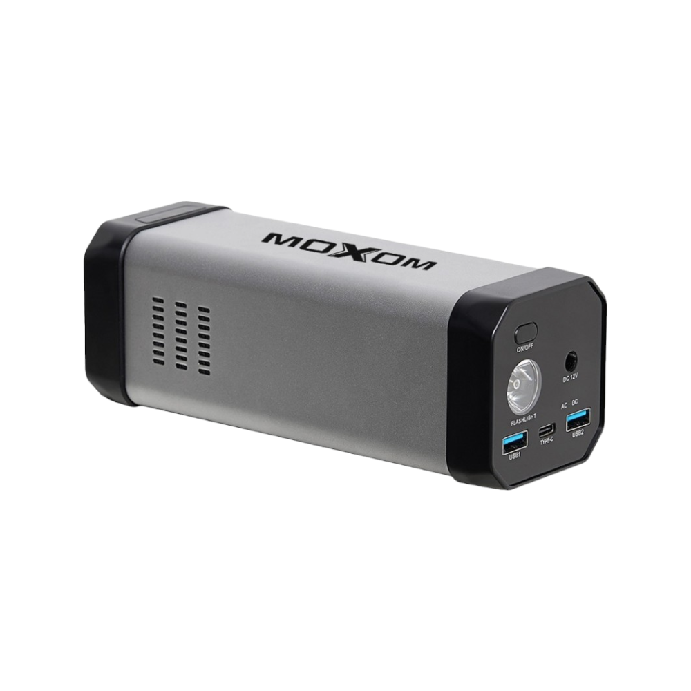 موكسوم محطة شحن متنقلة متعددة الاستخدام بسعة 20800 مللي أمبير وقوة 80 وات موديل PB26 - أسود