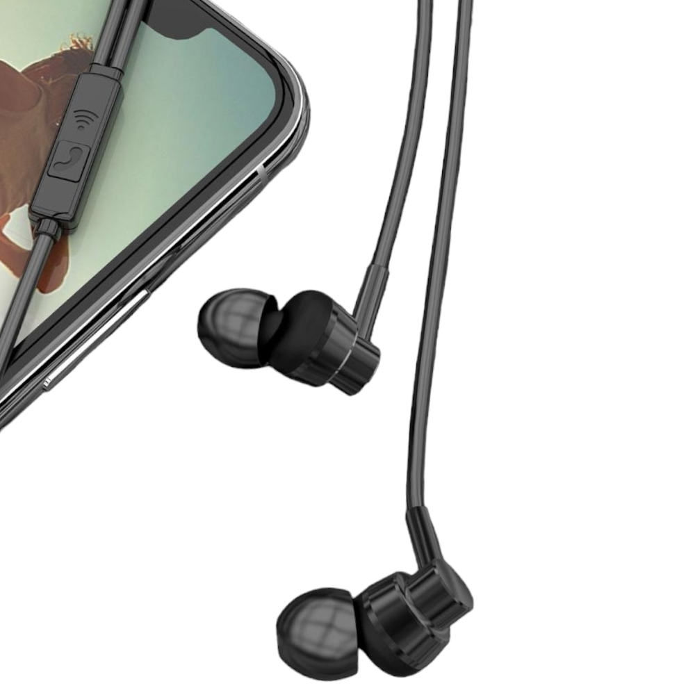 موكسوم سماعات أذن موديل MX-EP02 ستيريو مع ميكروفون - أسود