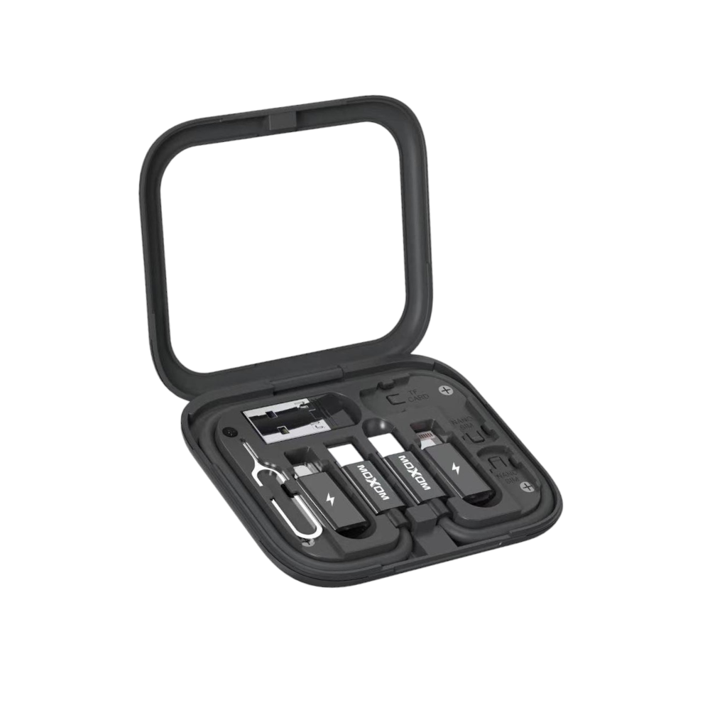 موكسوم وصلة شحن ونقل بيانات متعددة 60 واط الكل في واحد سوبر فاست موديل CB161 - أسود