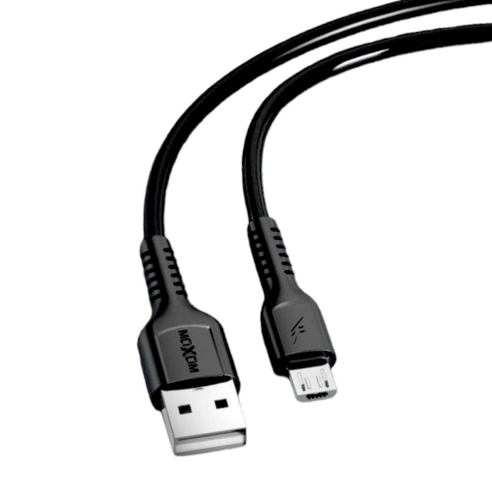 موكسوم وصلة شحن/بيانات 3 امبير مايكرو بطول 1 متر موديل CB125 - أسود