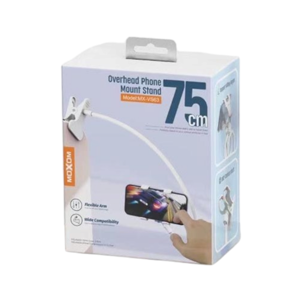 موكسوم حامل جوال ذراع الثعبان بطول 75سم موديل VS63 - أسود