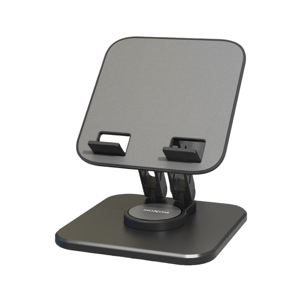 موكسوم حامل تابلت وجوال مكتبي محمول °360 دوران حُر موديل VS92 - أسود