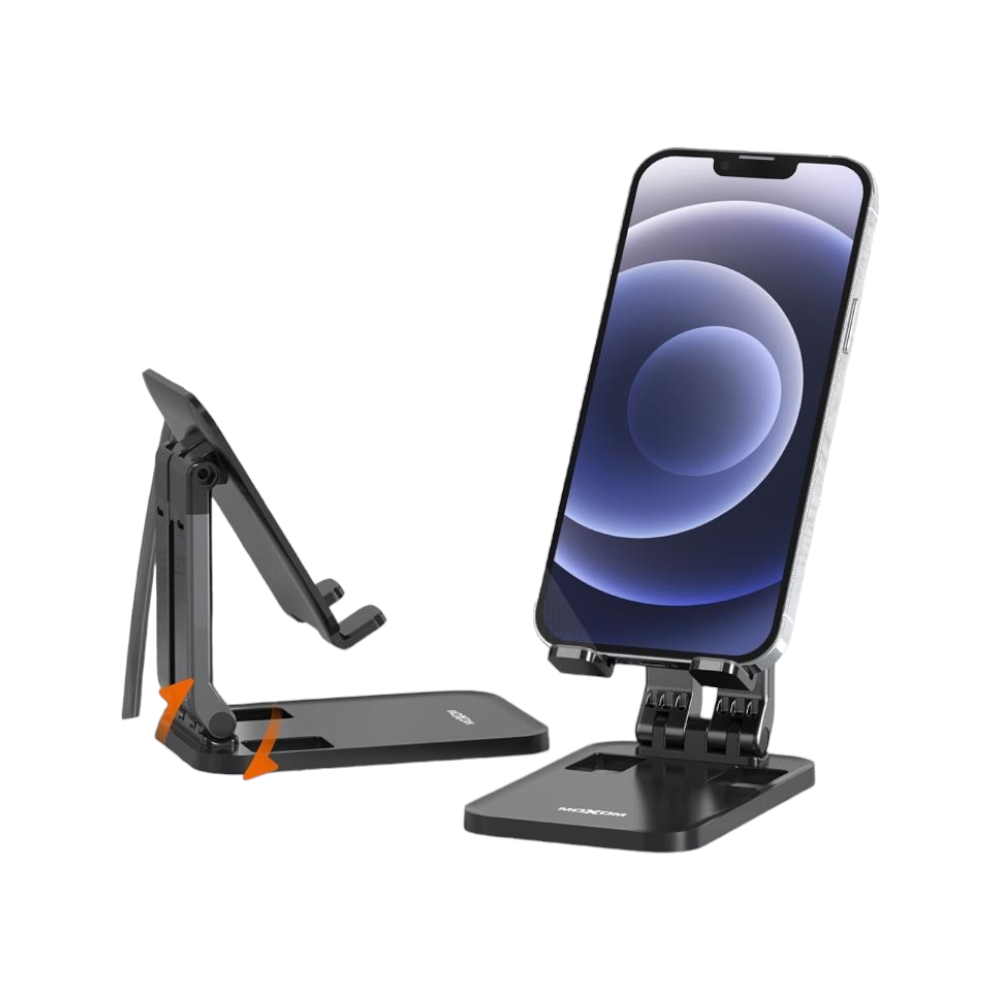 موكسوم جلاس تلفون مكتبي محمول قابل للثني متعدد الاستخدام موديل VS55 - أسود