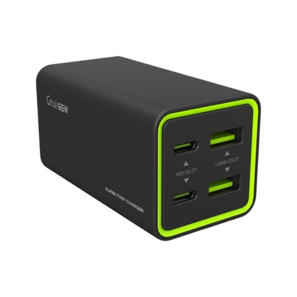 جوي شاحن مكتبي تانك 4 منافذ بقوة 65 وات - أسود