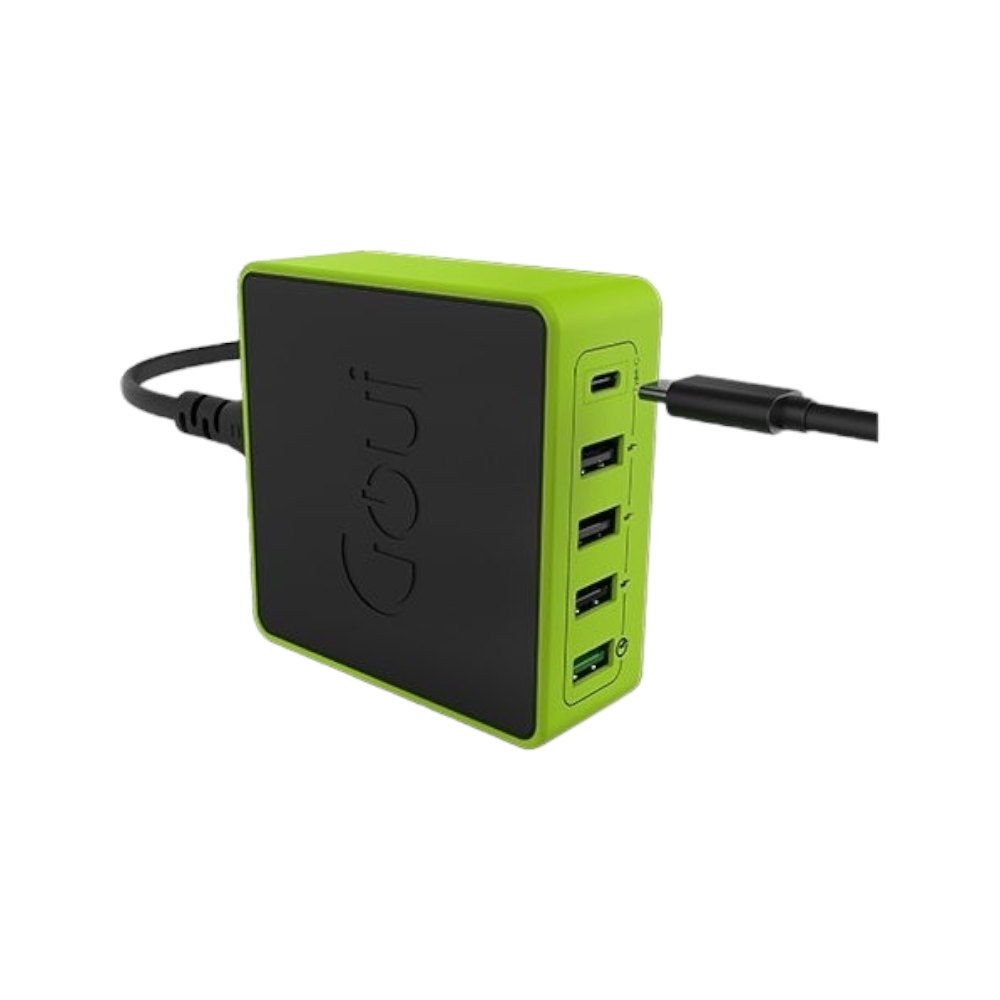 جوي شاحن جداري كيمبا بقوة 36 وات خمسة منافذ - أسود