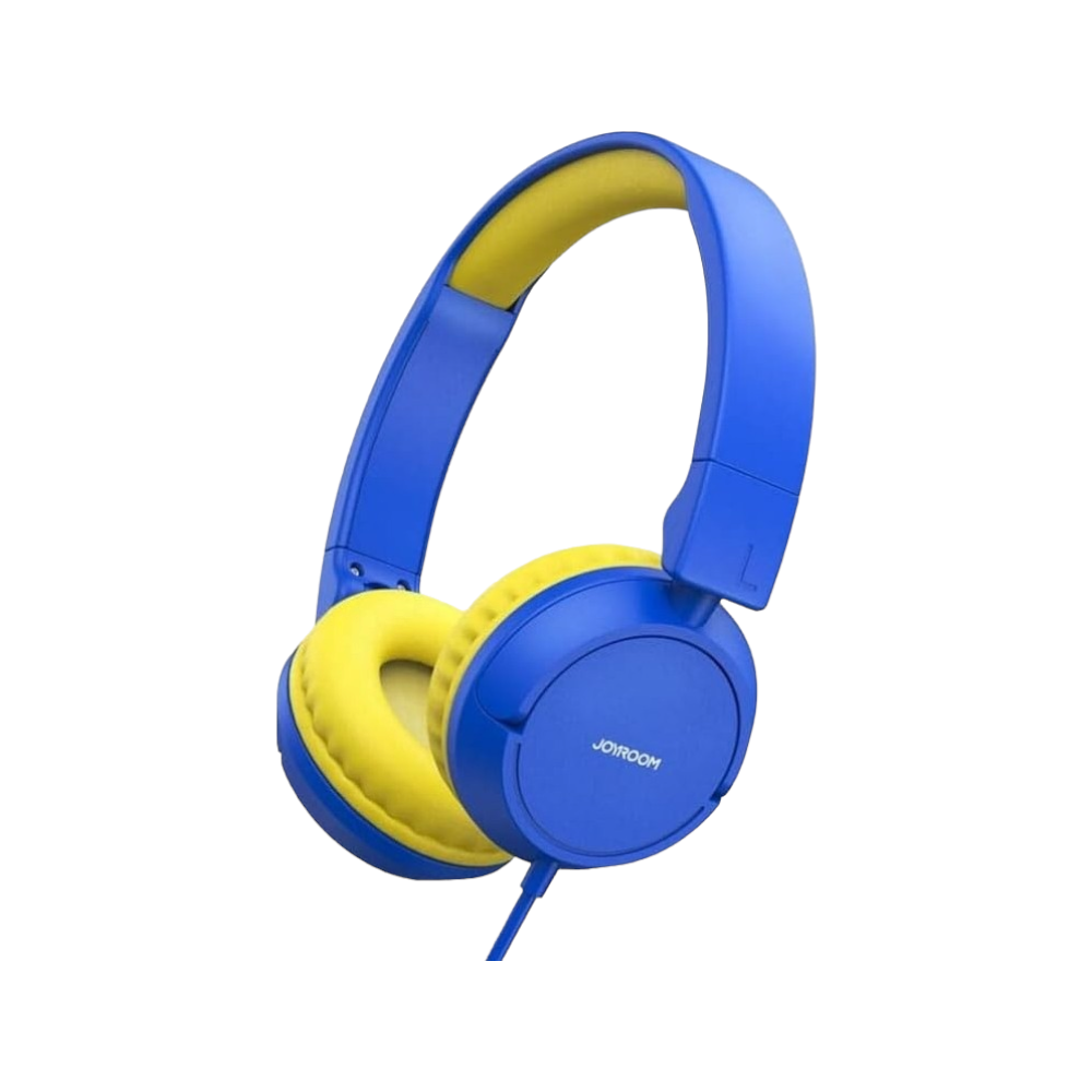 جوي روم سماعات رأس سلكية مع ميكروفون موديل JR-HC1 - أزرق