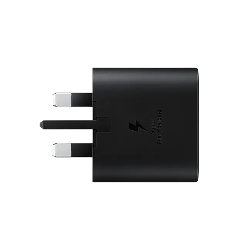 سامسونج راس شاحن حائط شحن سريع بقوة 25 وات تايب سي - أسود