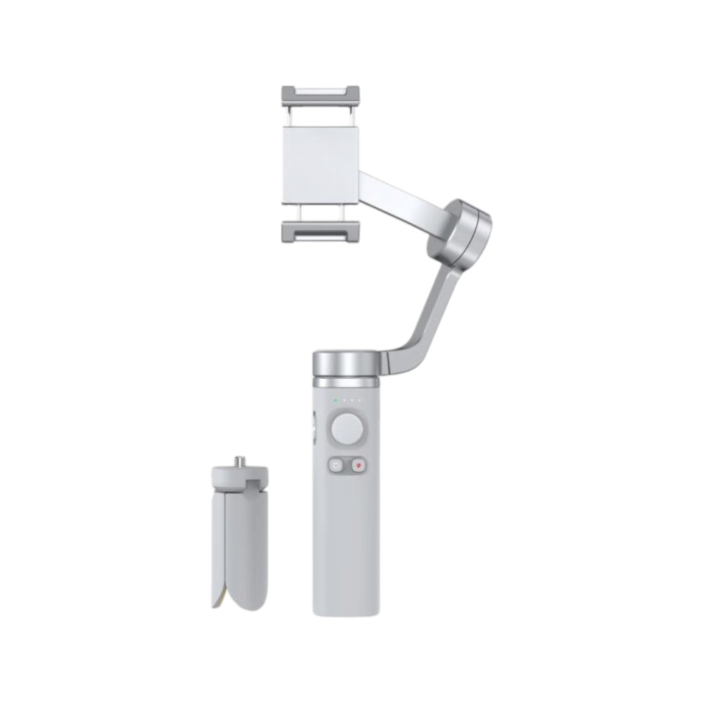 موكسوم مثبت تصوير ذكي جيمبال ثلاثي المحاور قابل للطي موديل GB01 - فضي