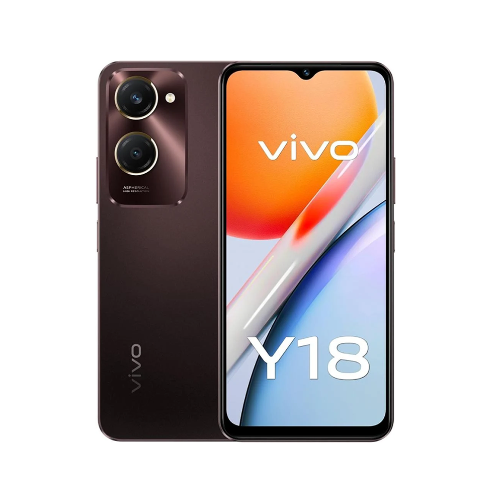 فيفو Y 18 جوال محمول بشرحتين إتصال سعة 256 جيجا رام 8+8 جيجا - وكالة