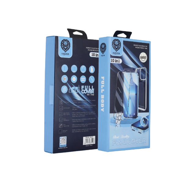 فاستر باكج حماية جوال متكاملة ضد الكسر لجوال آيفون 13 - 10 قطع